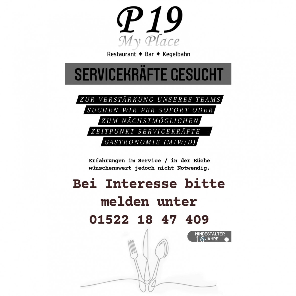 Servicekräfte gesucht